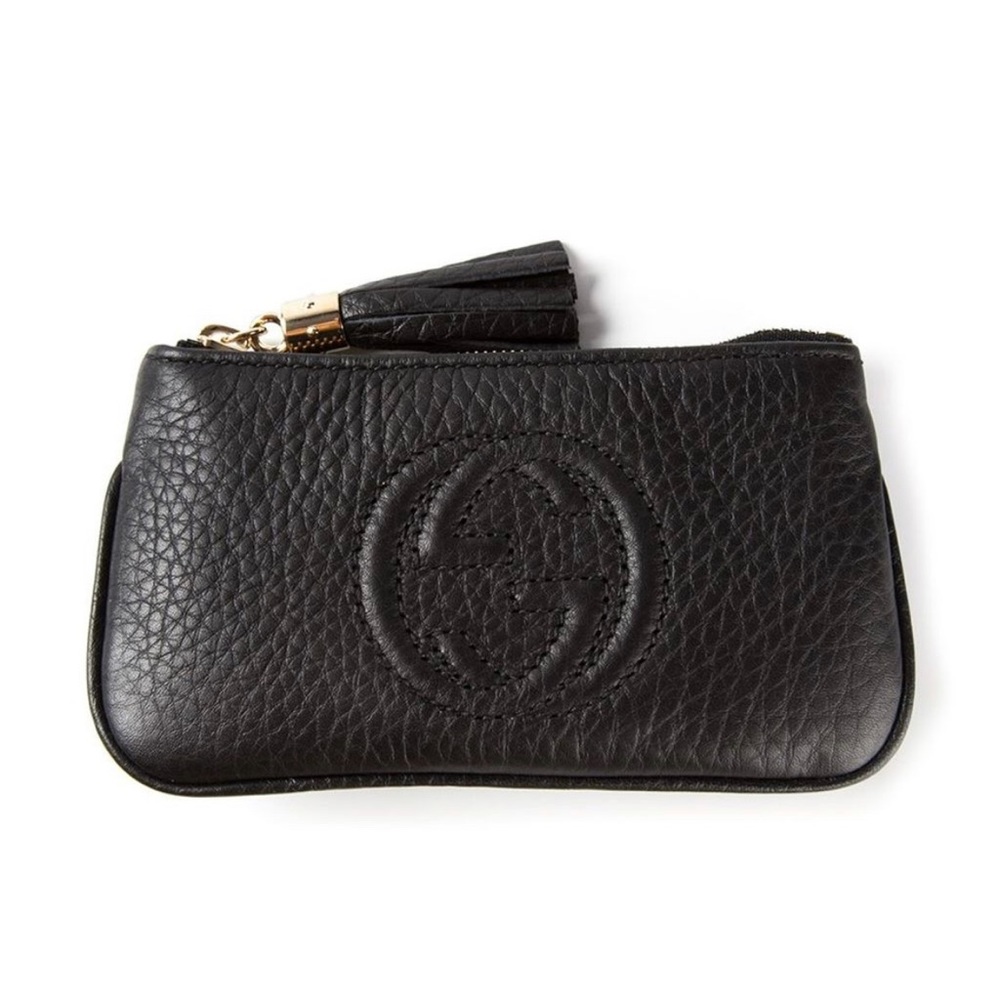 GUCCI
Pebbled Calfskin Soho Key Case Black
